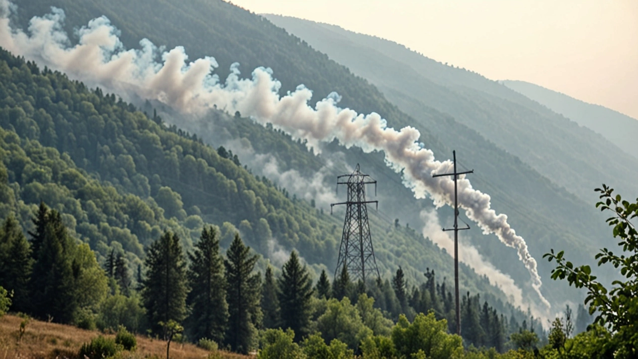 Лесной пожар в бухте Инал в Краснодарском крае успешно локализован